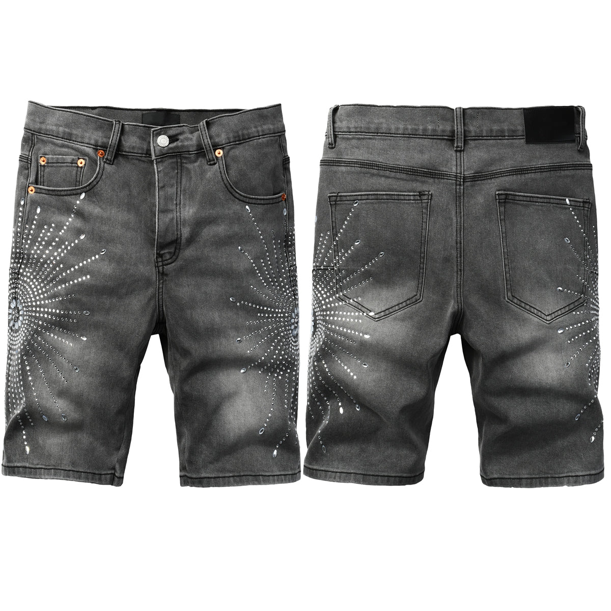 PURPLE Shorts Crystals 5094