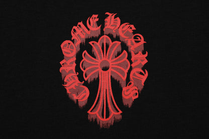 Chrome Hearts Bloody Floral Cross Vintage Washed T-shirt 2627