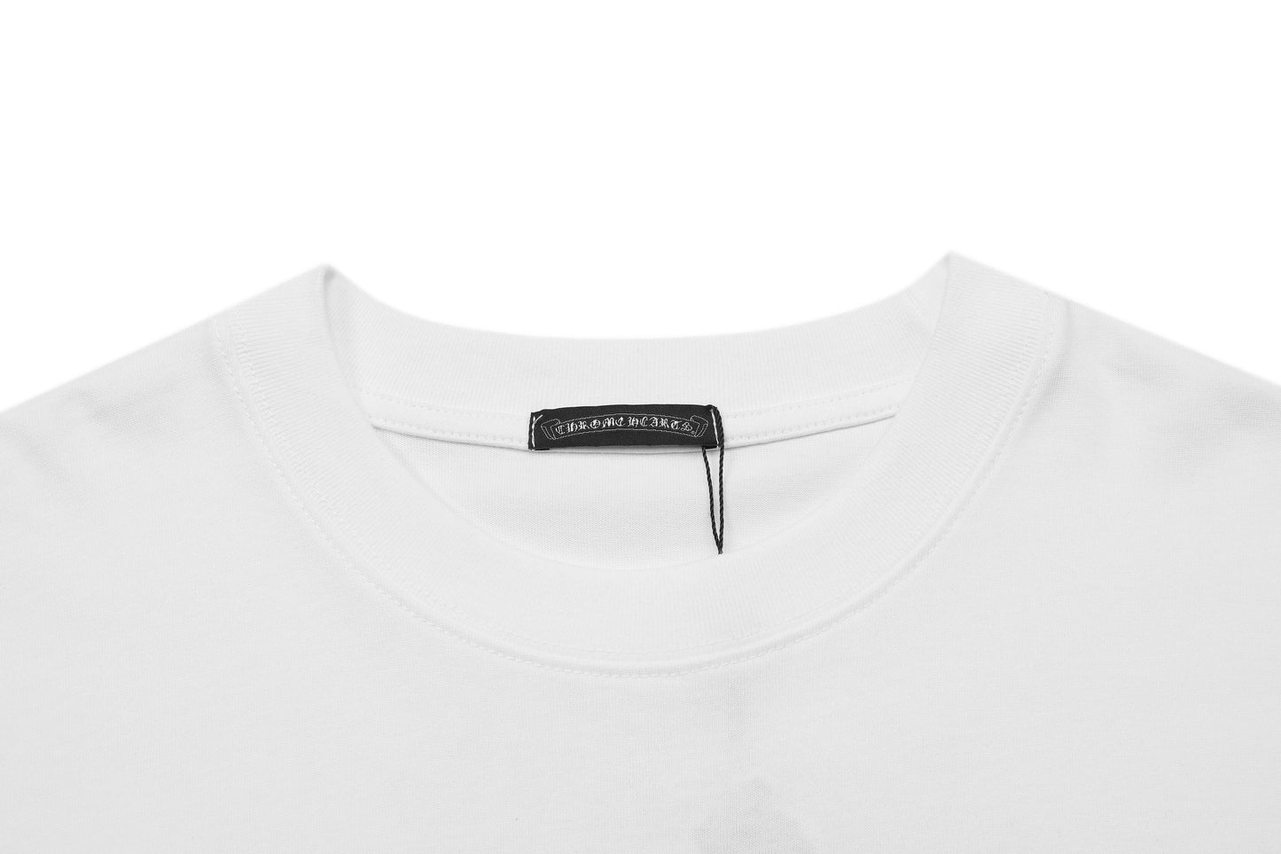 Chrome Hearts Black Base Pink Flame Cross T-shirt P65