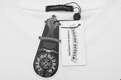 Chrome Hearts Black Base Pink Flame Cross T-shirt P65
