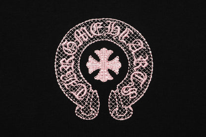 Chrome Hearts Classic Horseshoe Logo Embroidered T-shirt TB32