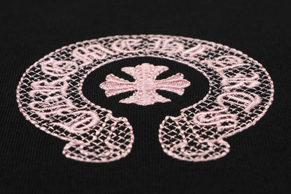 Chrome Hearts Classic Horseshoe Logo Embroidered T-shirt TB32