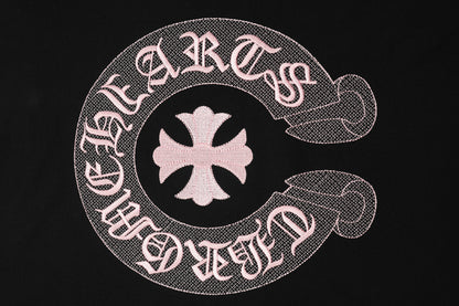 Chrome Hearts Classic Horseshoe Logo Embroidered T-shirt TB32