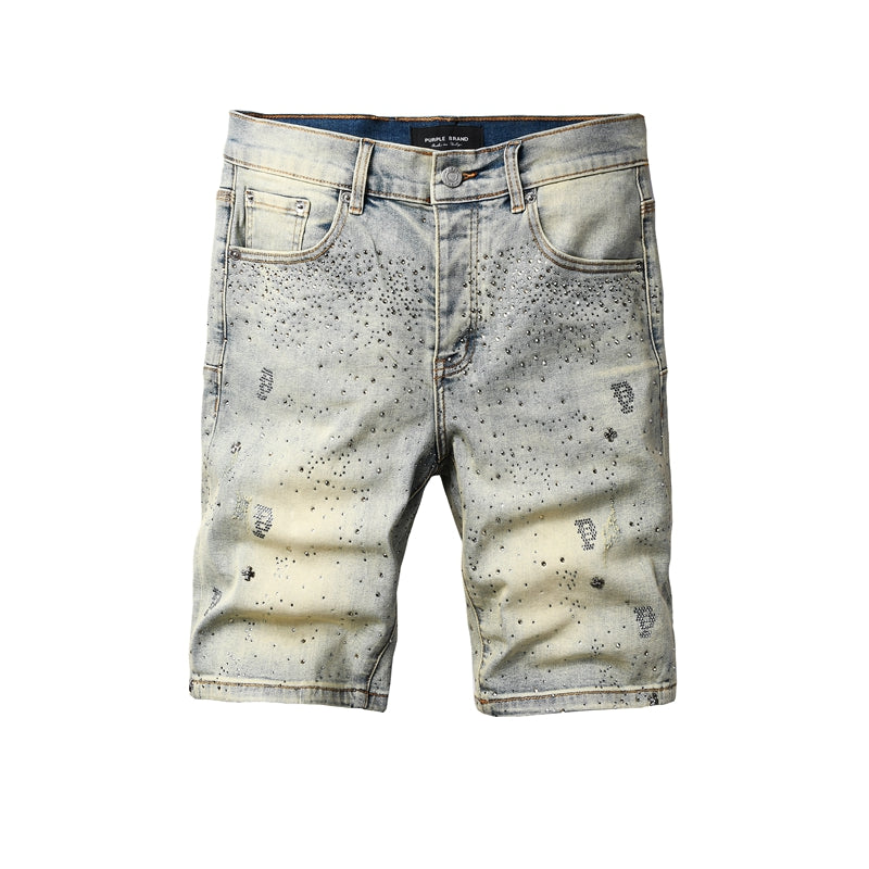 PURPLE Shorts Crystals 5105