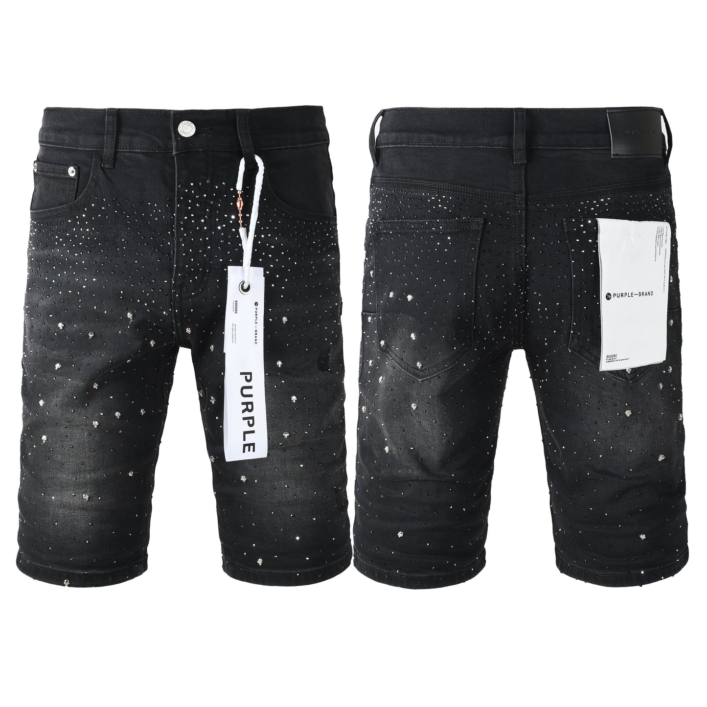 PURPLE Shorts Crystals 5106