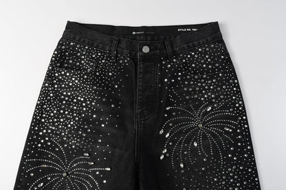 PURPLE Shorts Crystals 5103