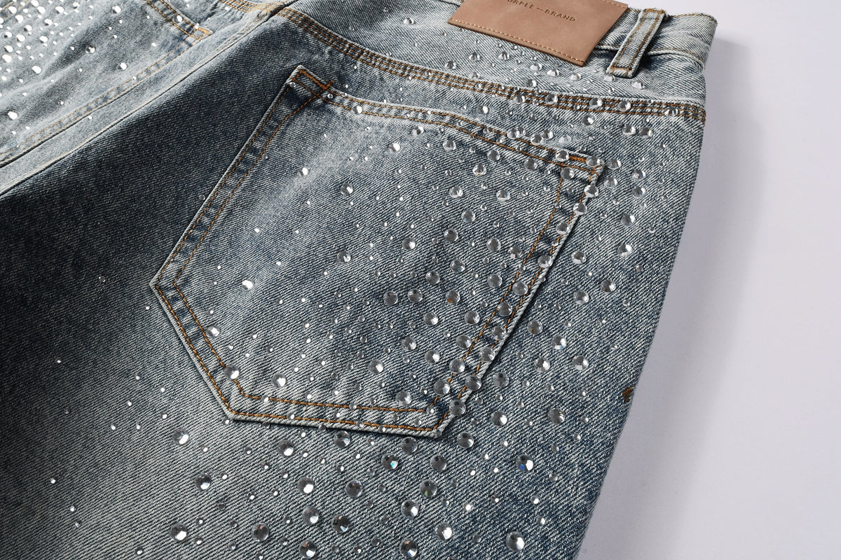 PURPLE Shorts Crystals 5102