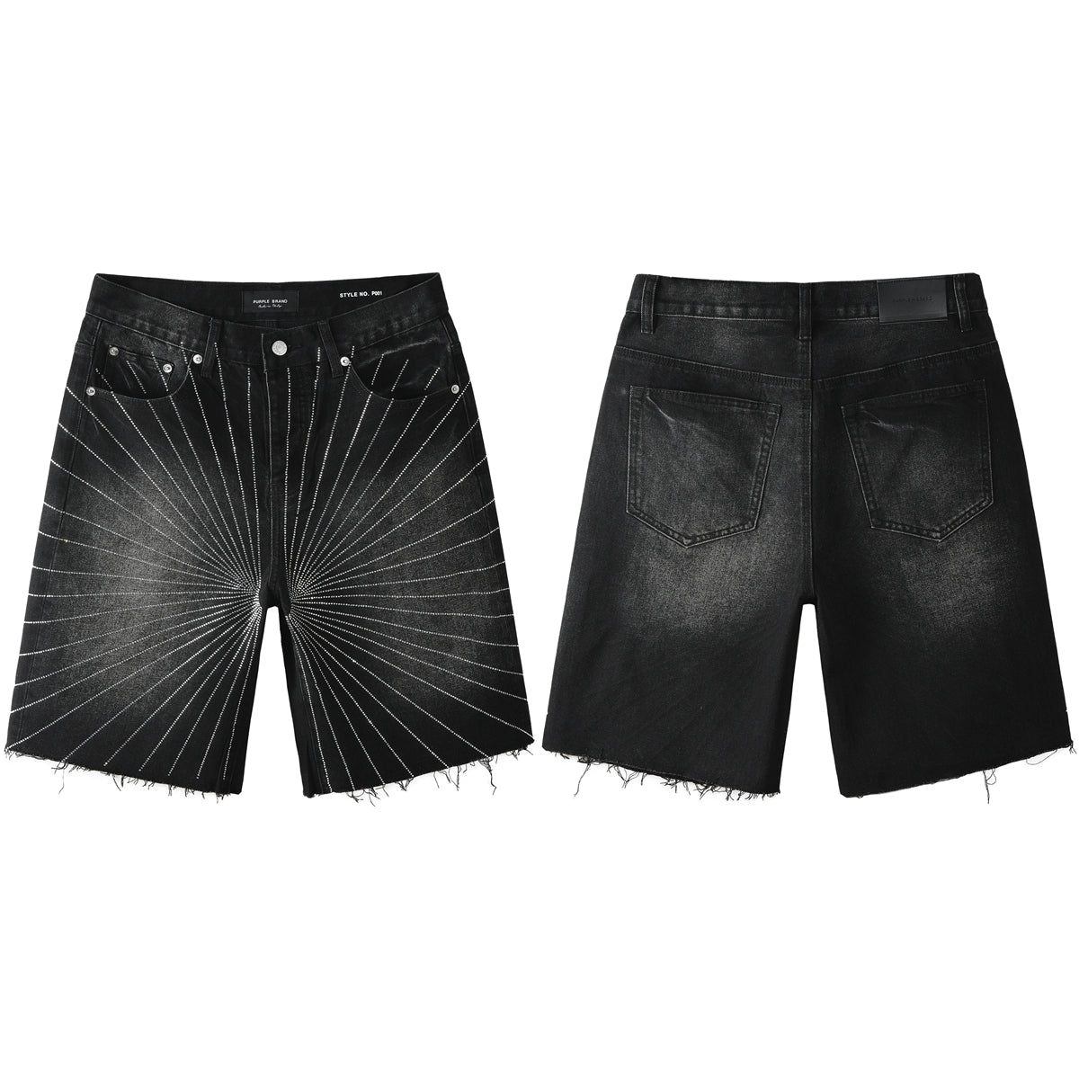 PURPLE Shorts Crystals 5104