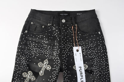 PURPLE Shorts Crystals 5111