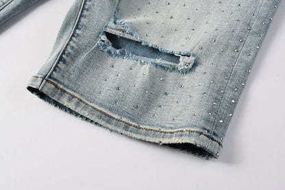 PURPLE Shorts Crystals 5113