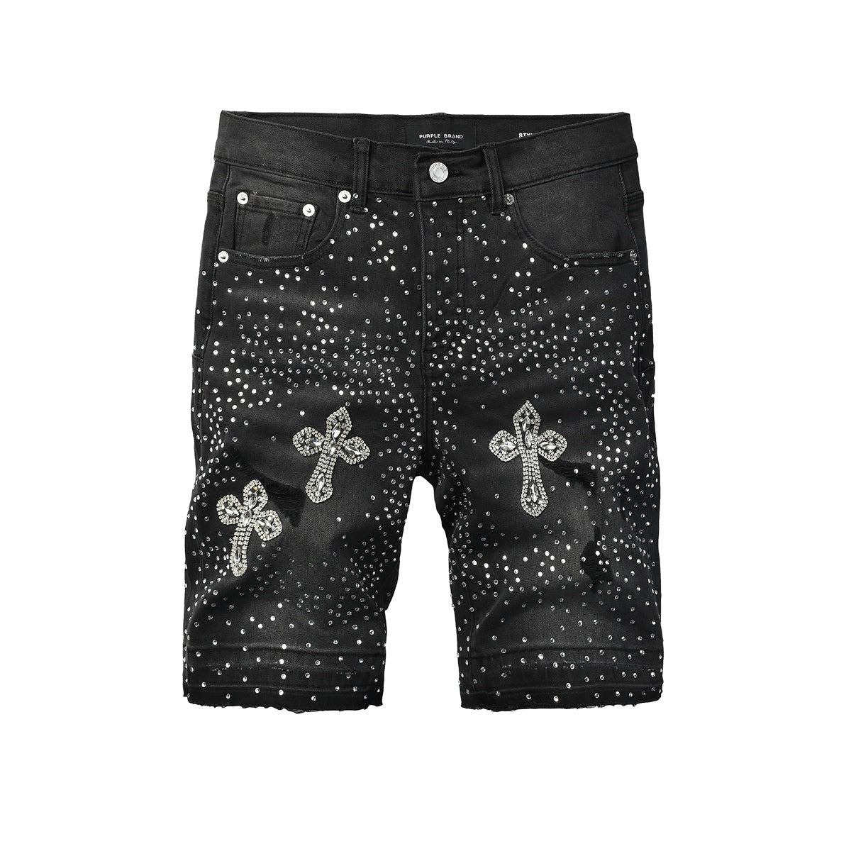 PURPLE Shorts Crystals 5111