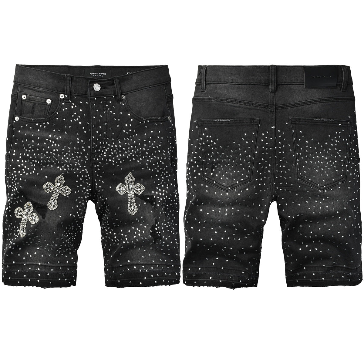 PURPLE Shorts Crystals 5111