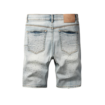 PURPLE Shorts Crystals 5113