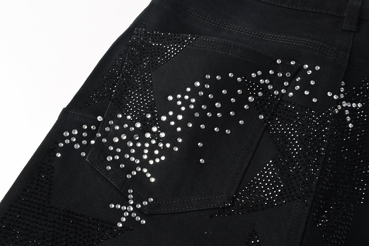 PURPLE Shorts Crystals 5117