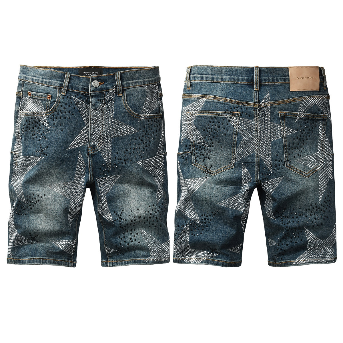 PURPLE Shorts Crystals 5116