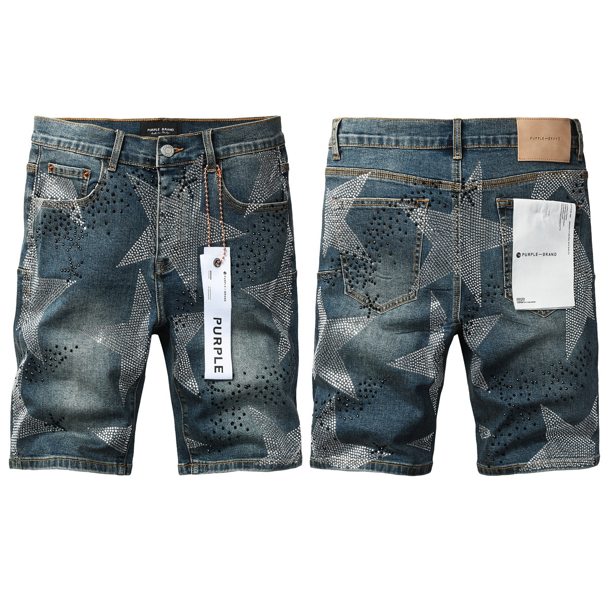 PURPLE Shorts Crystals 5116
