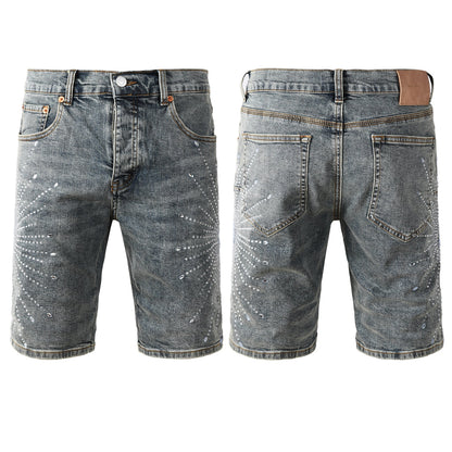 PURPLE Shorts Crystals 5093