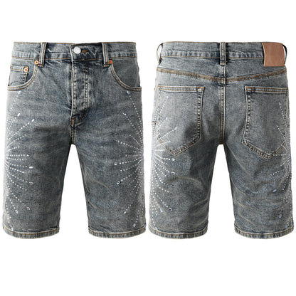 PURPLE Shorts Crystals 5093