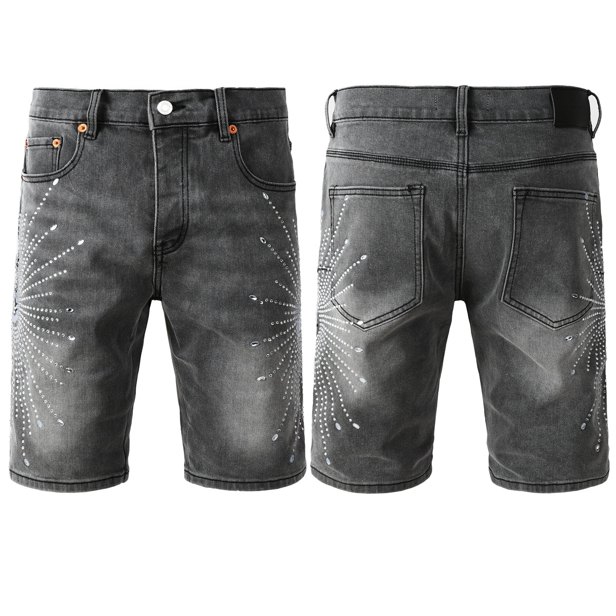PURPLE Shorts Crystals 5094