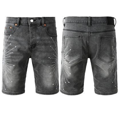PURPLE Shorts Crystals 5094