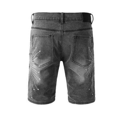 PURPLE Shorts Crystals 5094