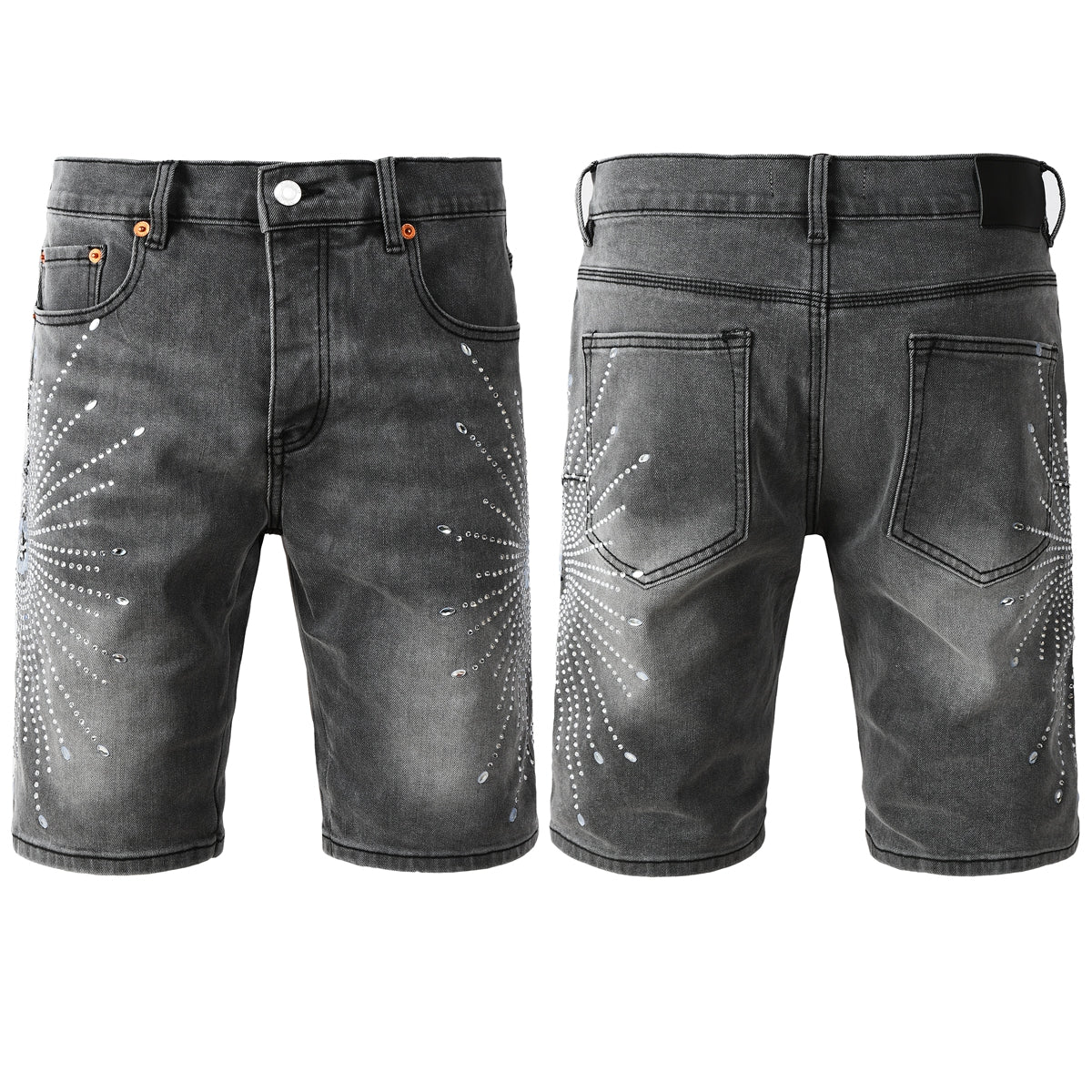 PURPLE Shorts Crystals 5094