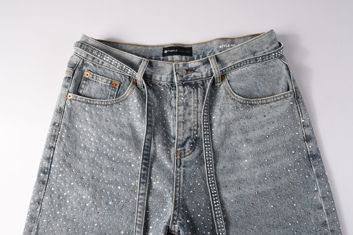 PURPLE Shorts Crystals 5096