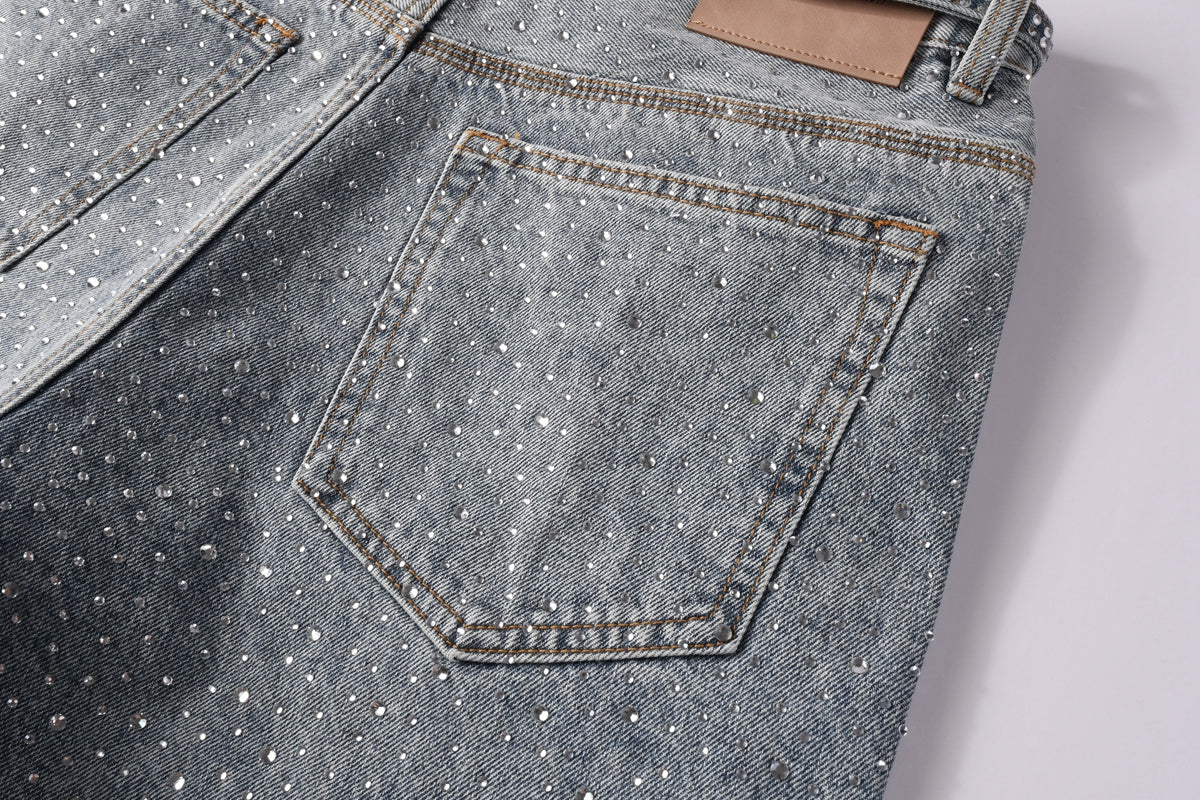 PURPLE Shorts Crystals 5096