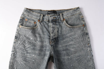 PURPLE Shorts Crystals 5093