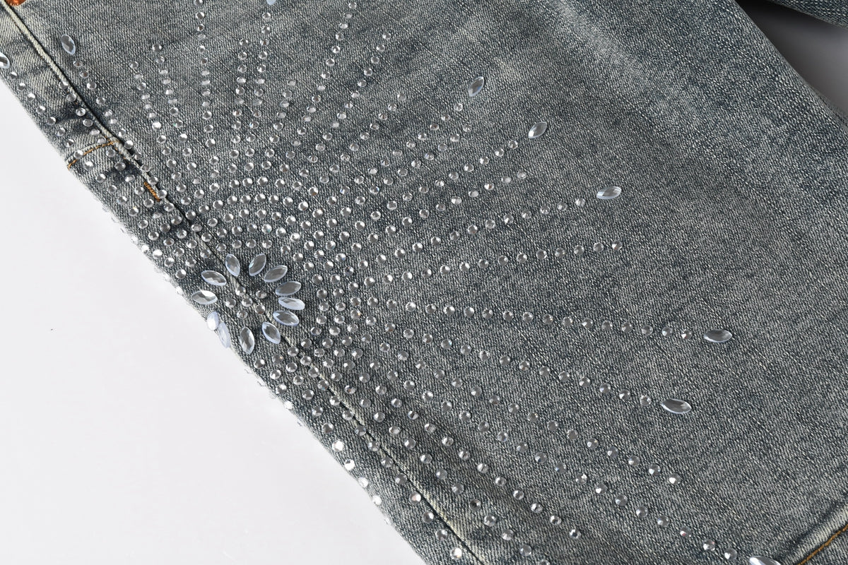 PURPLE Shorts Crystals 5093