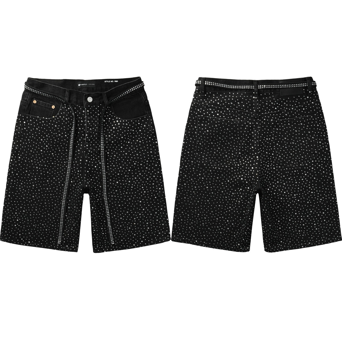 PURPLE Shorts Crystals 5095