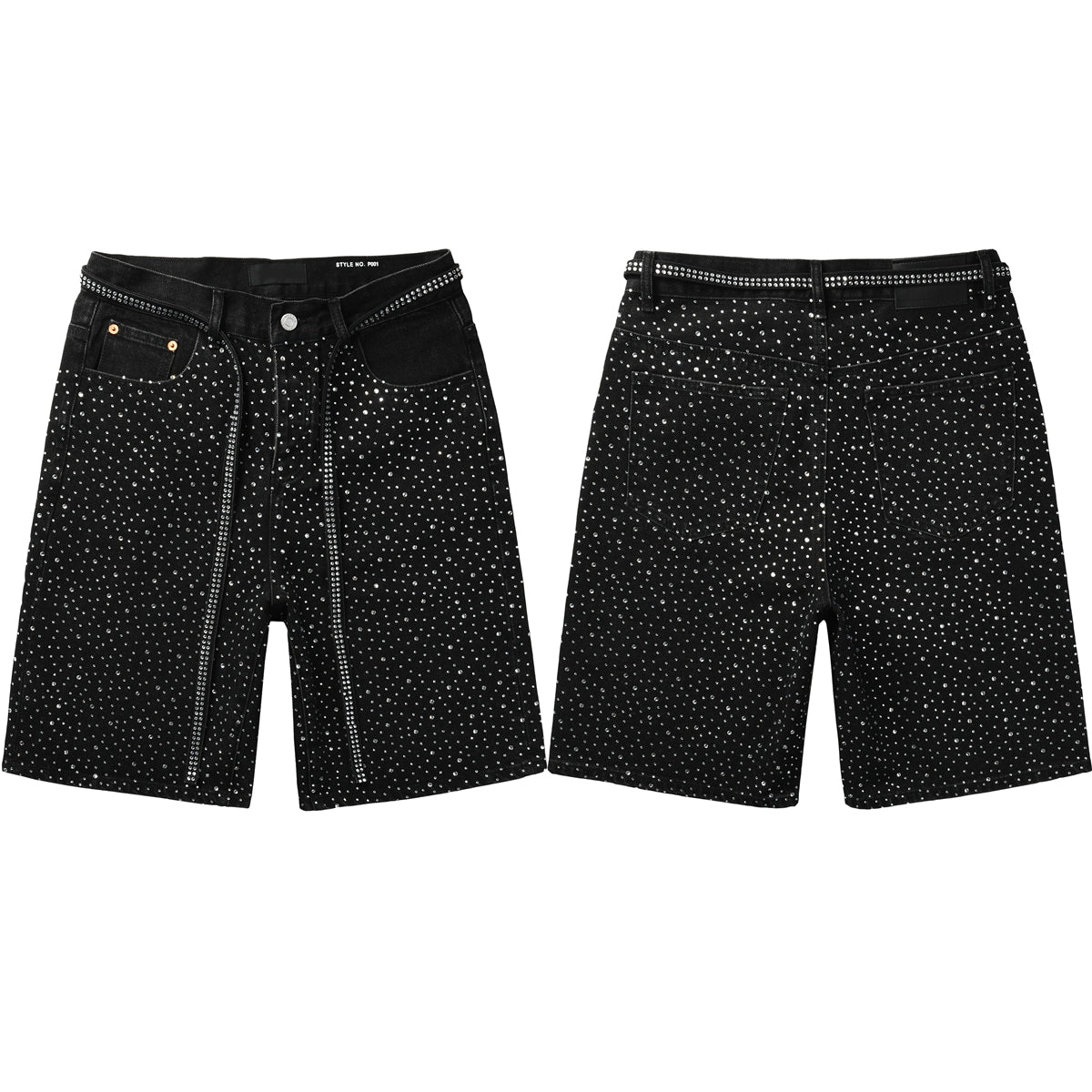 PURPLE Shorts Crystals 5095