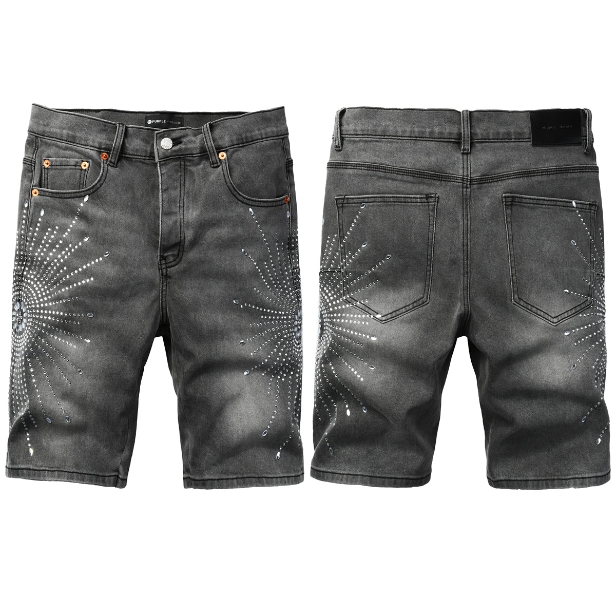 PURPLE Shorts Crystals 5094