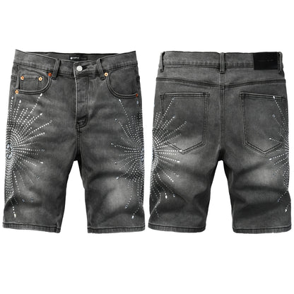 PURPLE Shorts Crystals 5094
