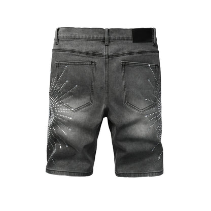 PURPLE Shorts Crystals 5094