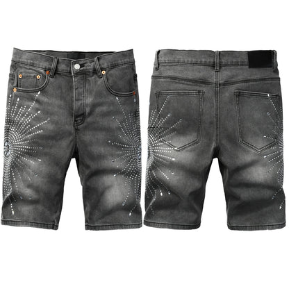 PURPLE Shorts Crystals 5094