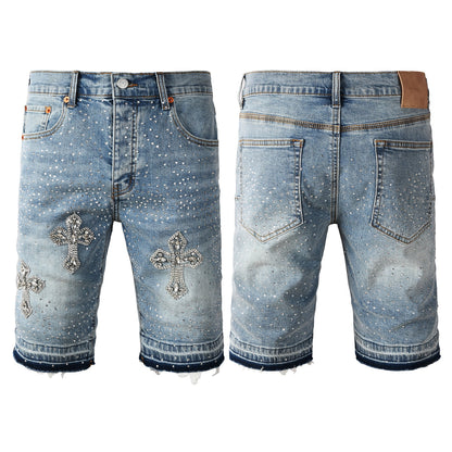PURPLE Shorts Crystals 5098
