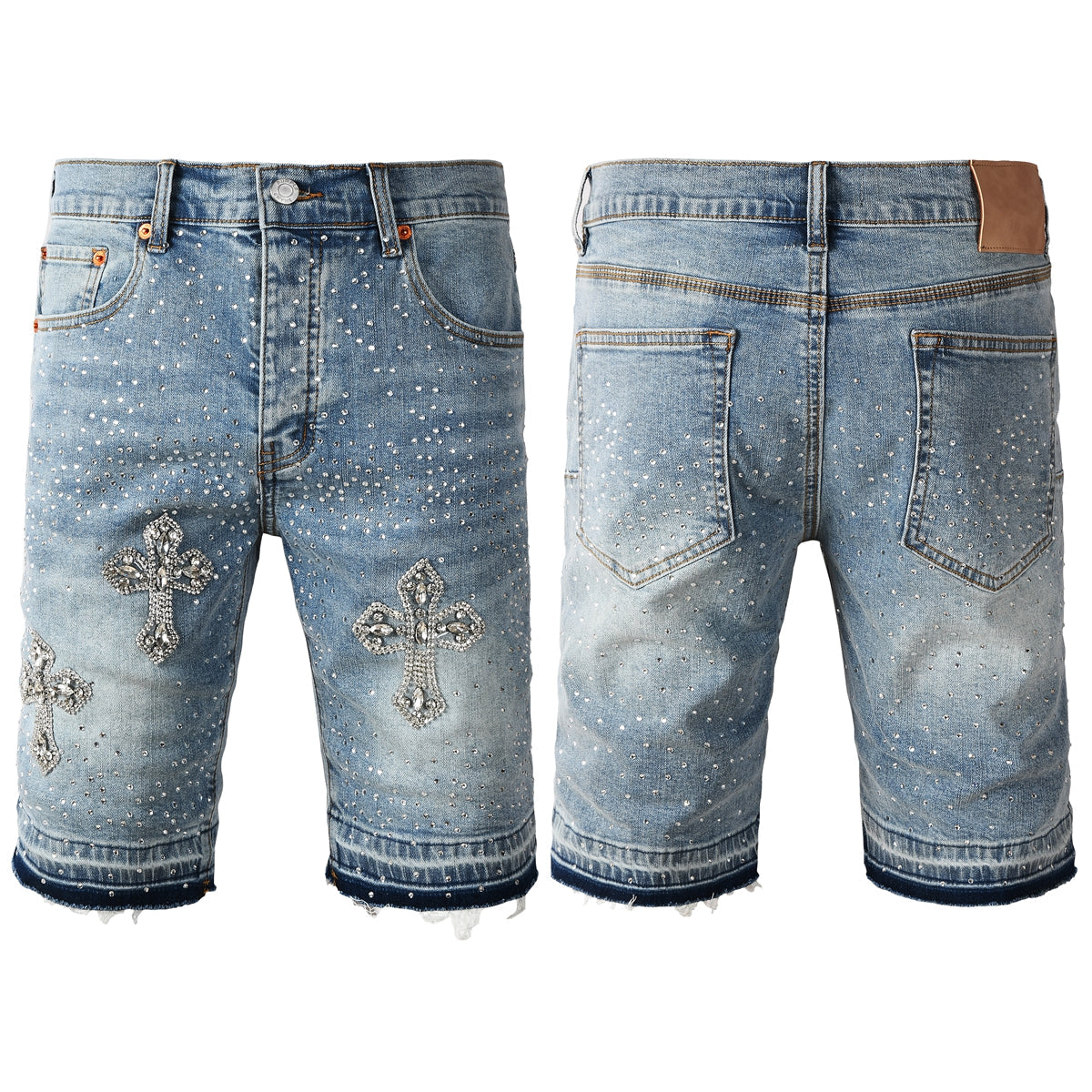PURPLE Shorts Crystals 5098