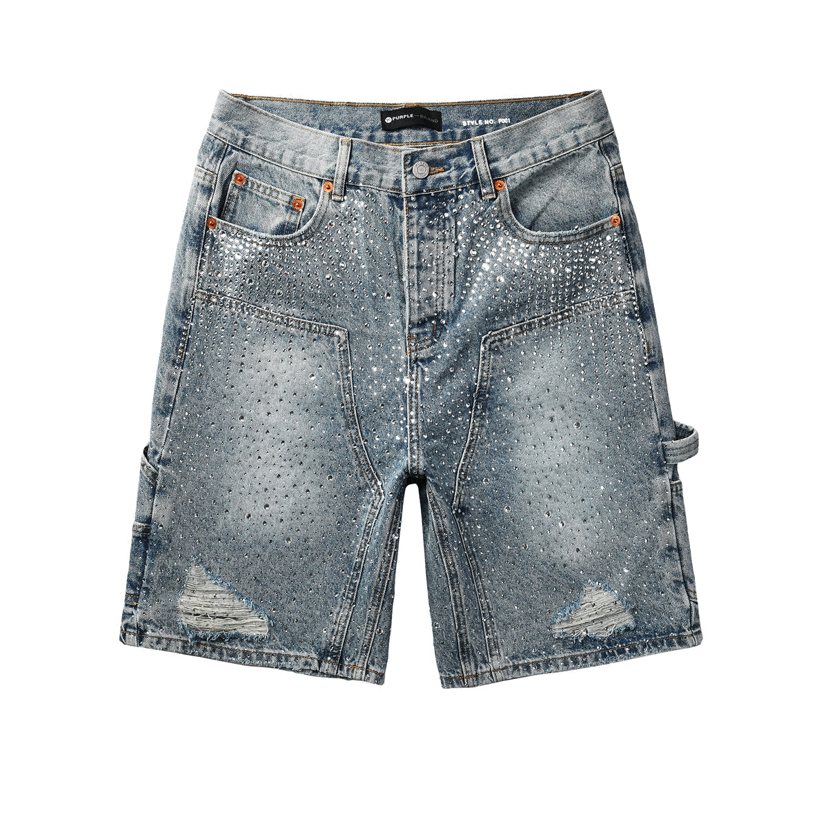 PURPLE Shorts Crystals 5097