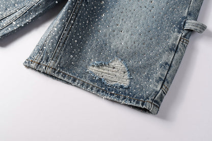 PURPLE Shorts Crystals 5097