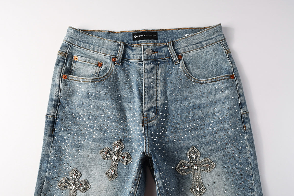 PURPLE Shorts Crystals 5098